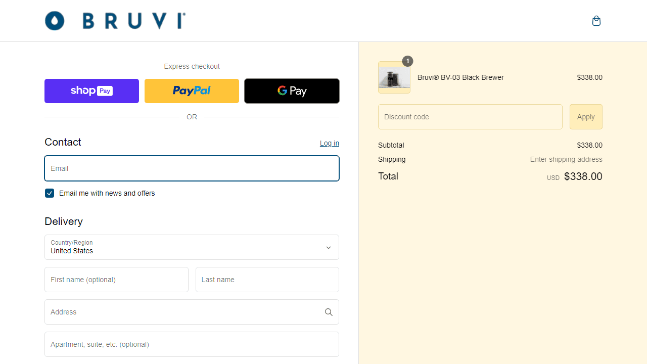 How to apply Bruvi coupon code